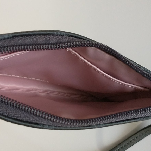 COACH Monogram Canvas/Leather Wristlet - Picture 7 of 8